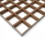 Потолок Грильято GL15 120x120 под дерево